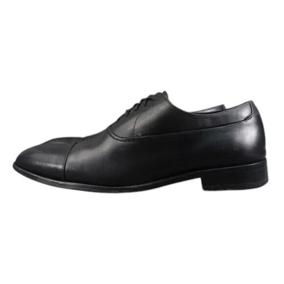 Hart Schaffner Marx Shoe Men 11 Oxford Cap Toe Formal Professional Classic Black main image 4